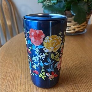 The Pioneer Woman Floral Drinkware - Blue with Multicolor Flowers